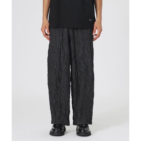 パンツ リンクルタフタワイドイージー メンズ