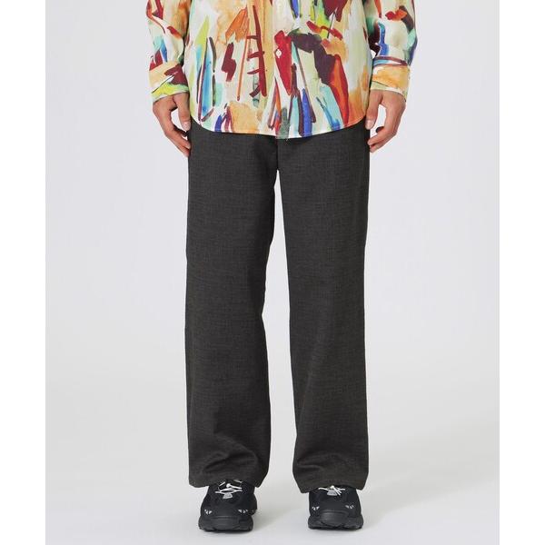 パンツ スラブツイードワイドイージー メンズ