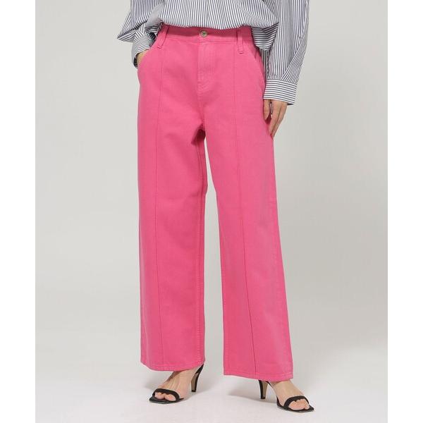 ジーンズ デニム デニムパンツ 「ウォッシャブル」ライトオンスストレートフレアデニム レディース