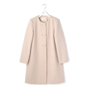 「LAISSE PASSE」 ノーカラーコート MEDIUM ベージュ レディース