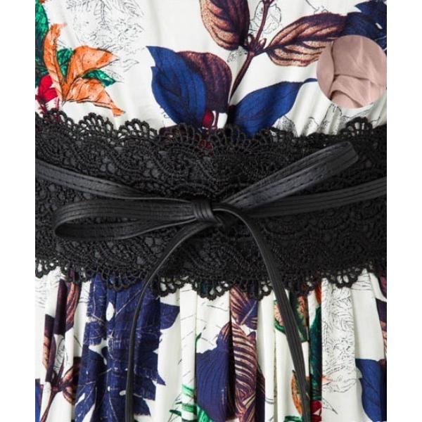 ベルト レースPUレザーベルト レディース