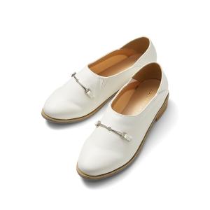 スリッポン リブ　イン　コンフォート　はまじとコラボ　ビット遣いが上品な　やわらかフラットシューティ レディース