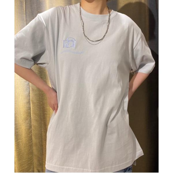 tシャツ SIDE EMBROIDERY OVER LOGO TEE レディース