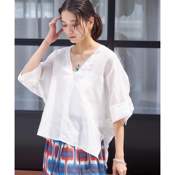ブラウス シャツ 「一部WEB限定」「手洗い可能」IMPERIAL LINEN スキッパー ブラウス...