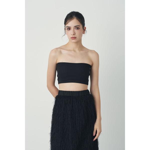 タンクトップ ノースリーブ ストラップ付バンドゥ レディース