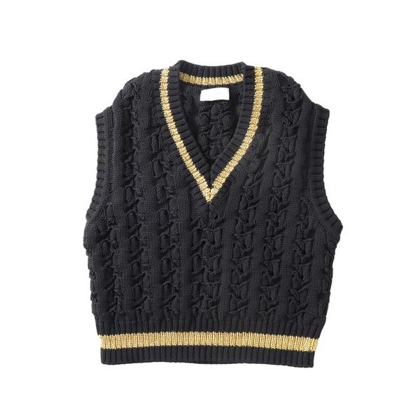 ベスト ジレ STUMBLY / Bulky Tilden Knit Vest(バルキーチルデンニッ...