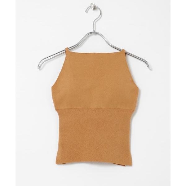 タンクトップ ノースリーブ nakes　Cotton Silk Halter Tank レディース
