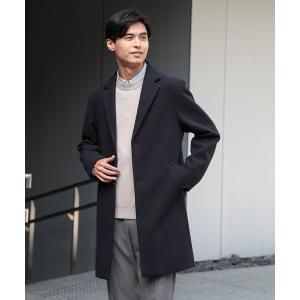 「GLOBAL WORK Smile Seed Store」 チェスターコート LARGE ネイビー メンズ