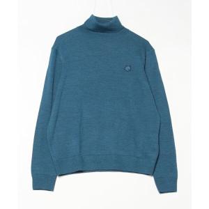 「Maison Kitsune」 タートルネックニット M ブルー系その他 メンズ
