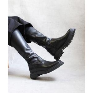 「ground green store」 ロングブーツ 38 ブラック レディース