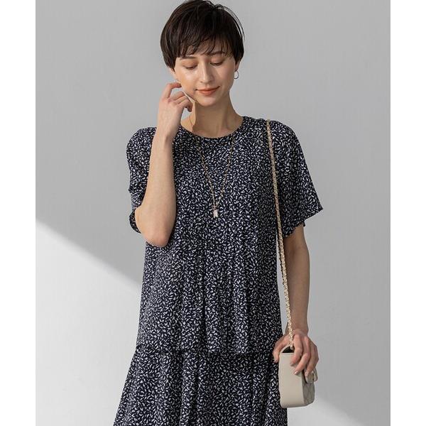 ブラウス シャツ 「接触冷感/吸水速乾」ペインティングプリント ブラウス レディース