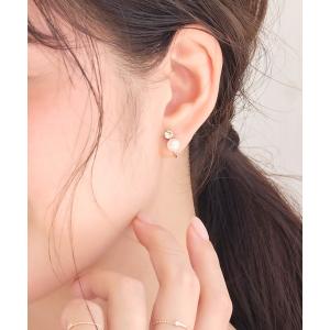 イヤリング パールカフビジューイヤリング