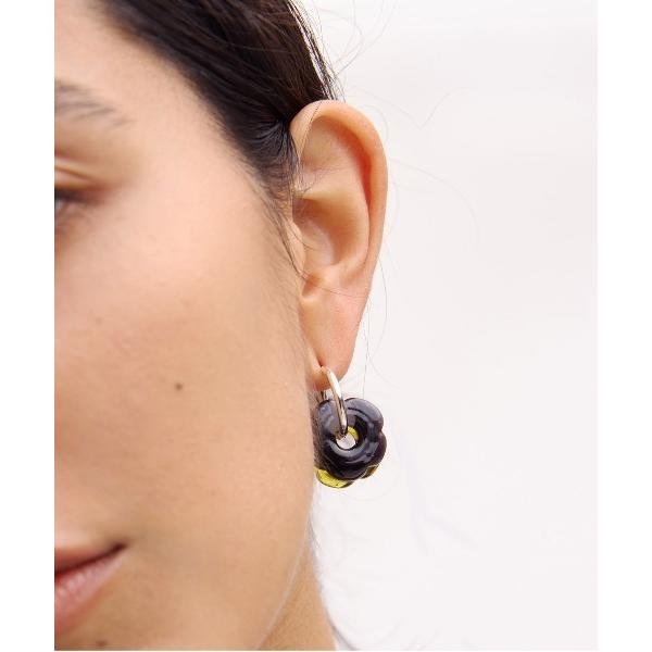 ピアス HAND CRAFT GLASS FLOWER PIERCE レディース