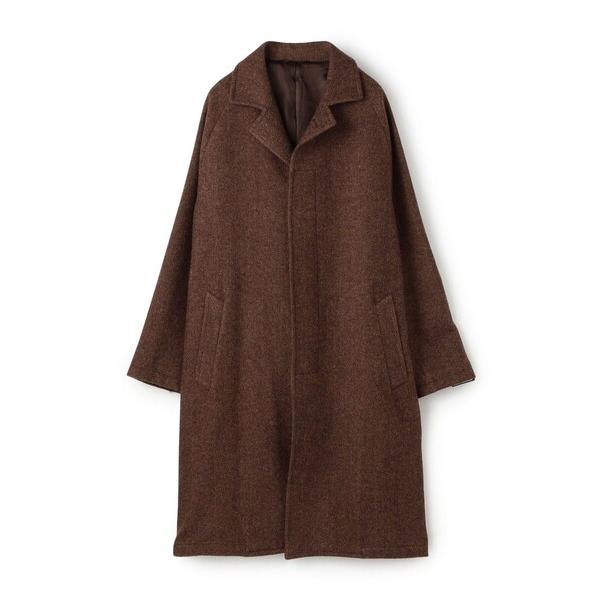 ステンカラーコート コート ERRICO FORMICOLA ウールナイロン バルカラー ベルテッド...