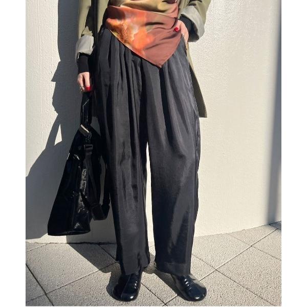パンツ RELAX SILKY STRIGHT PANTS レディース