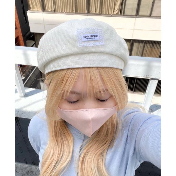 キャップ 帽子 レースタグベレー帽 レディース