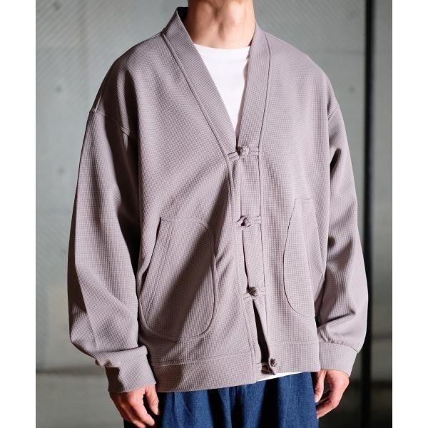 カーディガン R. : Kan-fu Button Wide Cardigan メンズ レディース