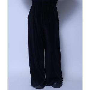 ワイドパンツ パンツ Y-裾フリルワイドパンツ レディース