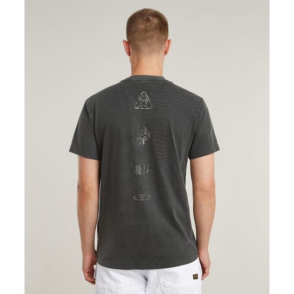 tシャツ SHIPPING GRAPHIC OVERDYED T-SHIRT/オーバーダイルーズグラ...