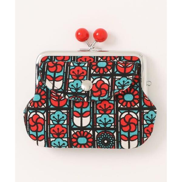 コインケース 「カヤ」ステンドガラス風レトロ親子がま口