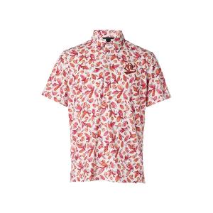 七分袖 シャツ MENS アップルリーフプリント メンズ