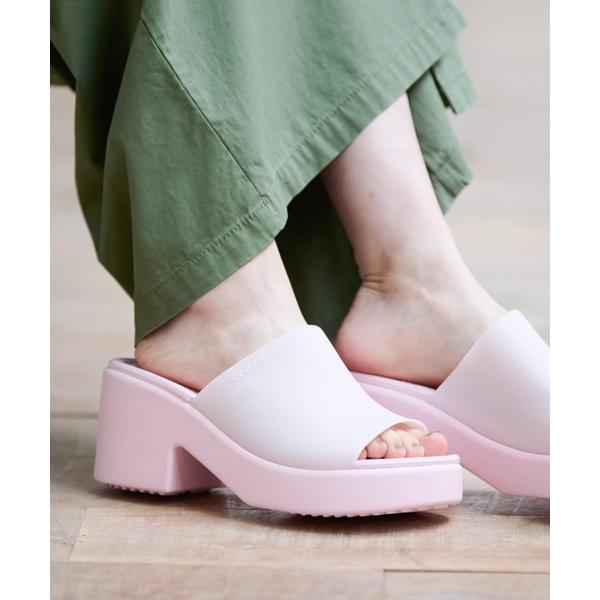サンダル 「CROCS / クロックス」BROOKLYN HEEL / ブルックリン スライド ヒー...