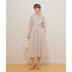 allureville（アルアバイル） ワンピース ドット柄ドッキングニット