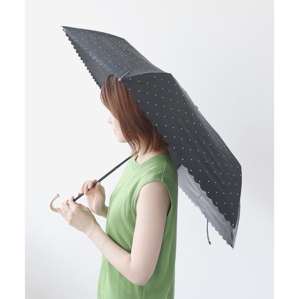 折りたたみ傘 「Wpc.」遮光DOT FLOWER POINT mini 晴雨兼用折傘 (完全遮光)...