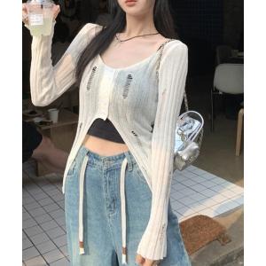 leinwande（ラインヴァンド） ニット セーター Sheer Cable Knitted