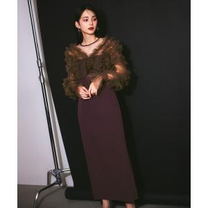 ドレス 「darial」2way tule bolelo dress 2点セット 2way チュール ボレロ ドレス お呼ばれ 結婚式 二次会 成人式