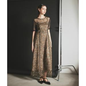 ドレス 「darial」puff sleeve lace dress パフスリーブ レースドレス お呼ばれ 結婚式 二次会 成人式 同窓会 セレモニー