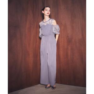 パンツドレス 「darial」2way fringe lace pants dress 2way フリンジ レース パンツドレス お呼ばれ 結婚式 二