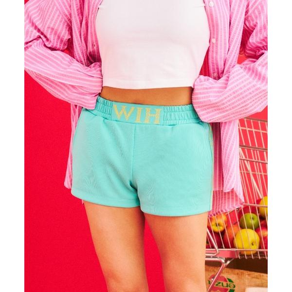 パンツ Kogin embroidery line short pants -コギン刺しラインショー...