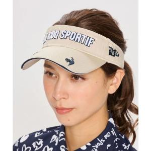 サンバイザー ルコックスポルティフ ゴルフ  ルコックゴルフ　定番ロゴサンバイザー レディース