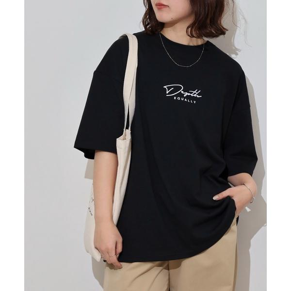 tシャツ ワイドシルエットミニロゴTシャツ　吸水速乾 UVカット メンズ レディース