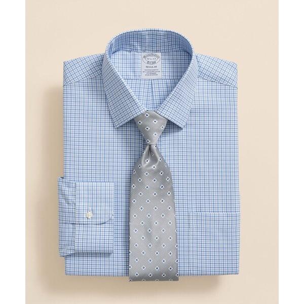 シャツ スーピマコットンストレッチ ロイヤルオックスフォード チェック ドレスシャツ Regular...