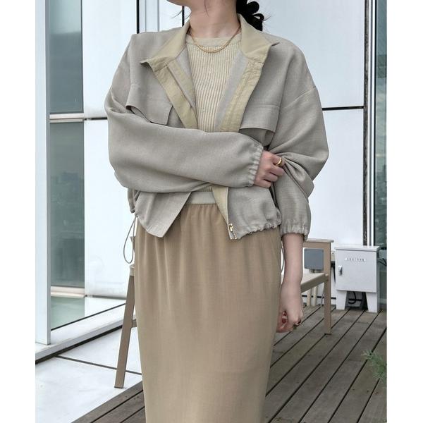 ブルゾン アウター 「手洗い可」メッシュジップブルゾン レディース