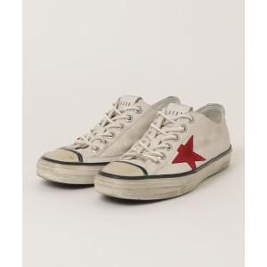 「GOLDEN GOOSE」 ローカットスニーカー 39 ホワイト×レッド メンズ