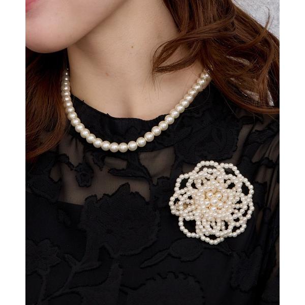 ブローチ パールコサージュ レディース