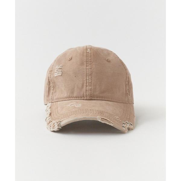 キャップ 帽子 punk-style cap/ヴィンテージライク パンク風デニムキャップ メンズ レ...