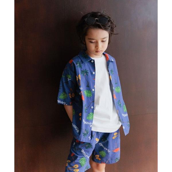 ブラウス シャツ 「セットアップで着用可能」リゾート柄シャツ(KIDS) キッズ 子供服 男の子 女...