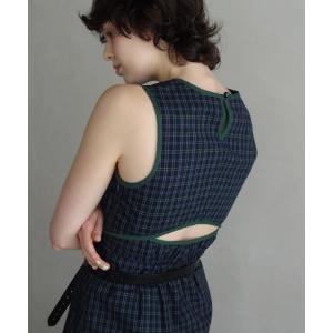 ワンピース back cut onepiece／バックデザインノースリーブワンピース