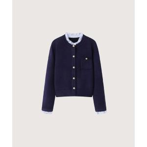 カーディガン Frill Piping Cardigan レディース