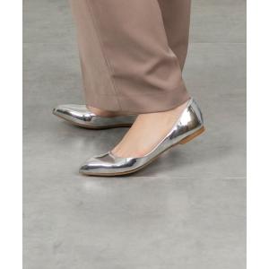 パンプス 「FABIO RUSCONI/ファビオルスコーニ」ポインテッドトゥ レザー フラット パンプス