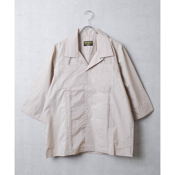 シャツ 「T9」「UNIVERD72/ユニバード72」CARIBBEAN SHIRT 7分袖 キュー...