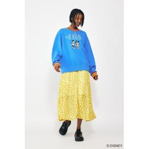 「Disney SERIES CREATED by MOUSSY」 スウェットカットソー FREE ライトブルー レディース