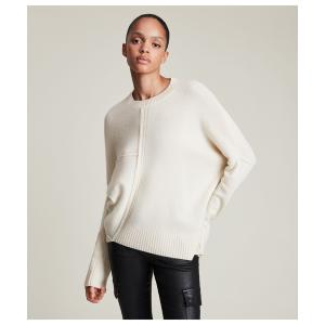 「ALLSAINTS」 長袖ニット X-SMALL アイボリー レディース