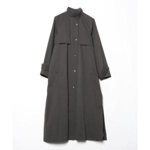 「A + TOKYO」 ステンカラーコート 2 ダークグレー レディース
