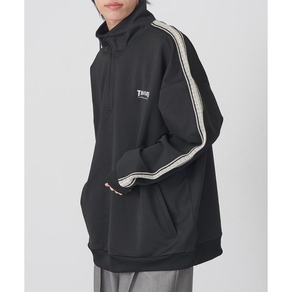 「THRASHER」トラックデザイン サイドライン ハーフジッププルオーバー 017330 メンズ ...