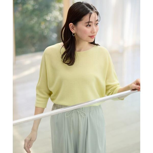 ニット セーター 「洗濯機可/アンチピリング/UVケア」アクリルガーターニット レディース